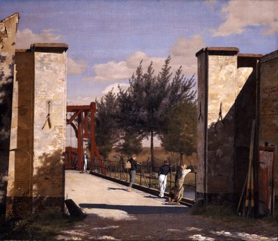 Das Nordtor der Zitadelle von Christen Schjellerup Købke